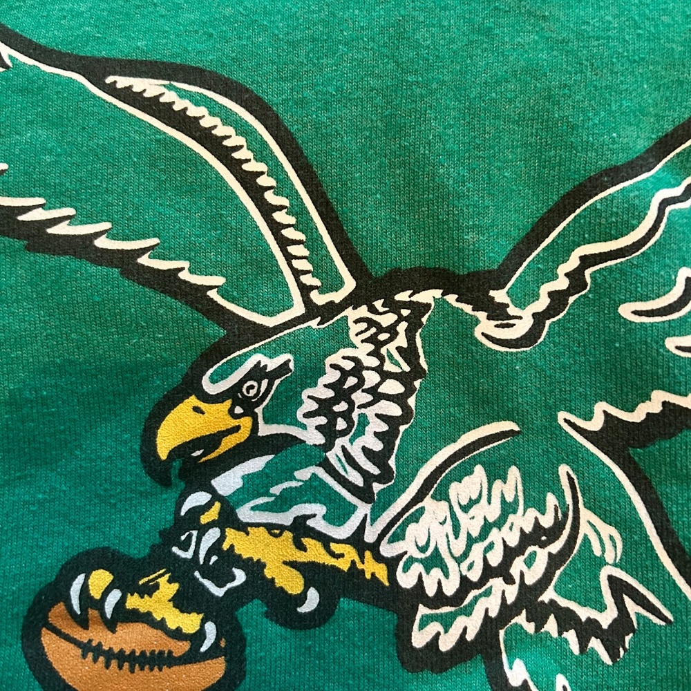 Homage Philadelphia Eagles Kelly Green Crewneck Sweatshirt - Picture 3 of 5
